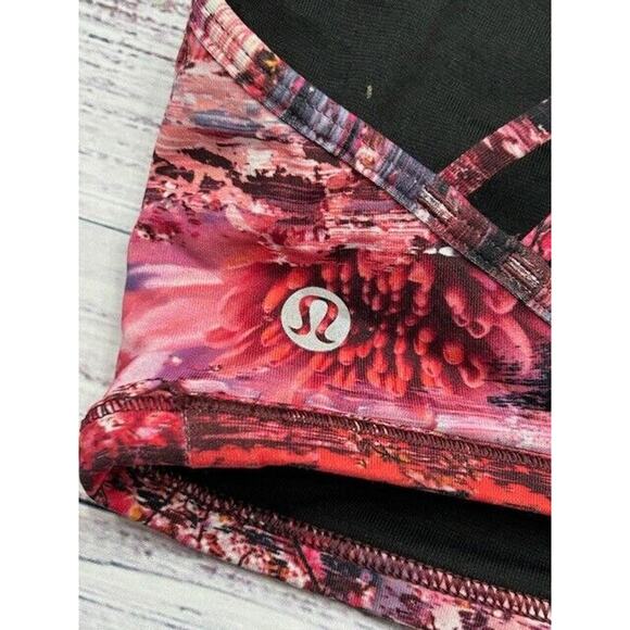 Lululemon Womens Lighten Up Sports Bra Strappy Stretch Yoga Gym Active Size 4 - Picture 3 of 6